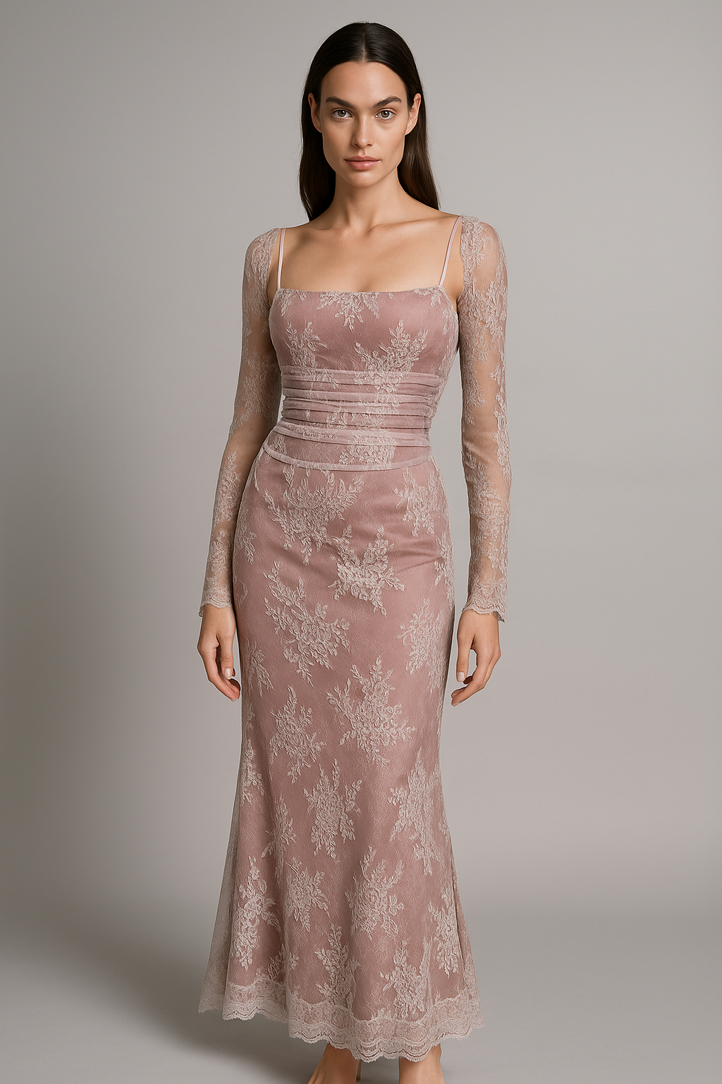 Méliora – Robe Élégante à Manches Longues