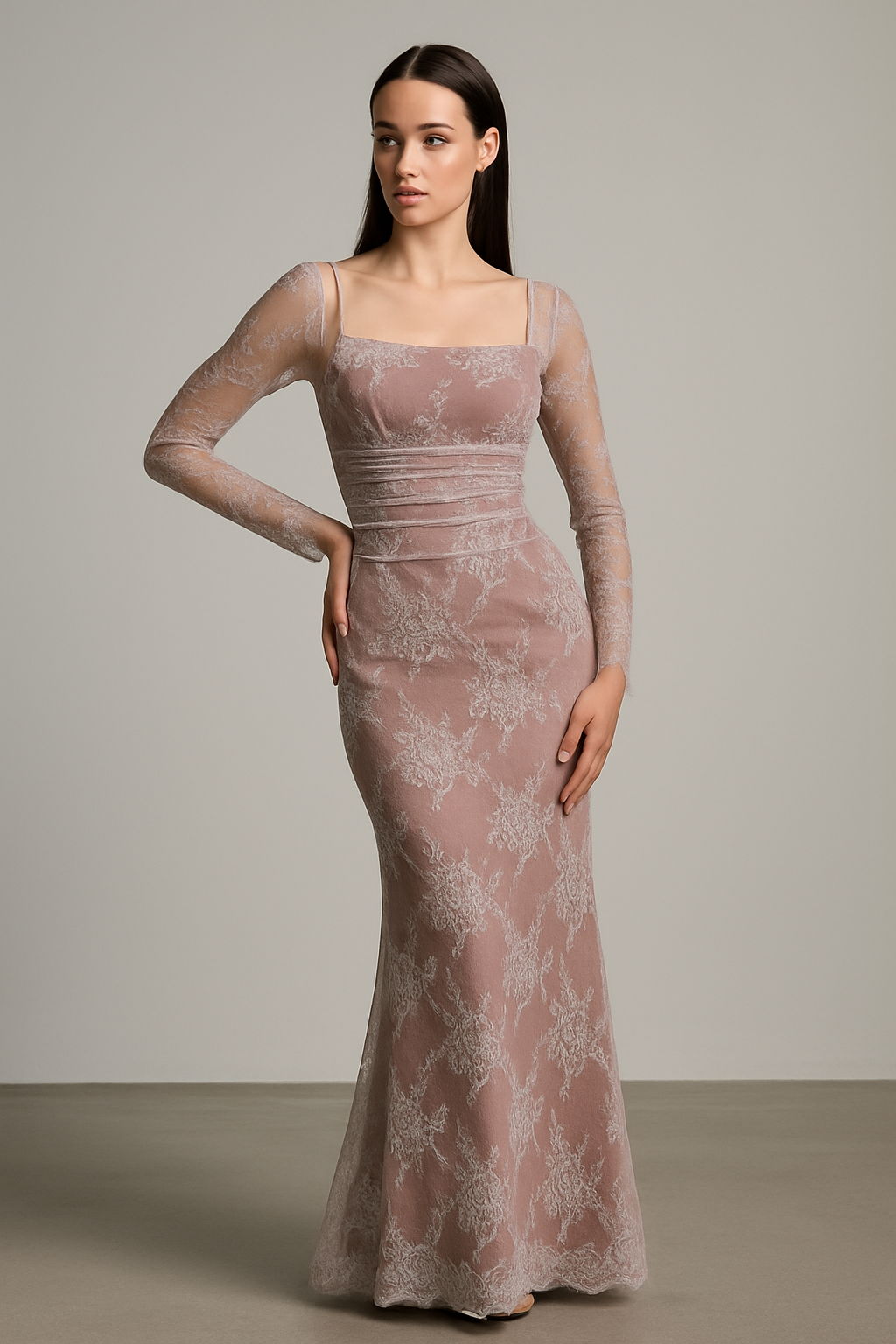 Méliora – Robe Élégante à Manches Longues